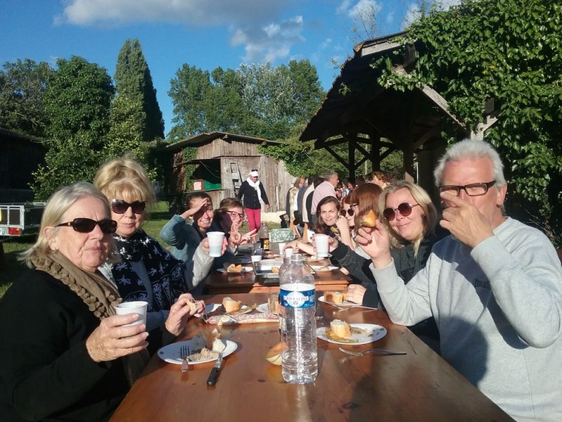 Eve of Bastille Day - picnic at Lake Brossac.