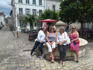 Anna (left) with other volunteers Janis, Venicia, and Christine