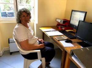 volunteer doing accounts